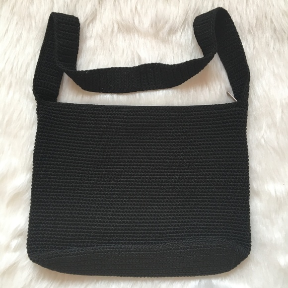 NWOT The Sak Black Crocheted Shoulder Bag - Picture 4 of 10